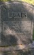 Orin Rilford Beals' headstone, which includes his two wives Elizabeth M. Slocum and Alvie Etta Hudson 