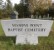 Masons Point Baptist Cemetery (1) sign