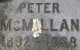 Peter J. MacMillan's headstone